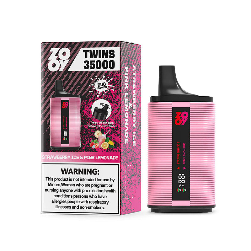 ZOOY TWINS 35000 35K Puffs Dual Flavors Disposable Vape with Digital Screen