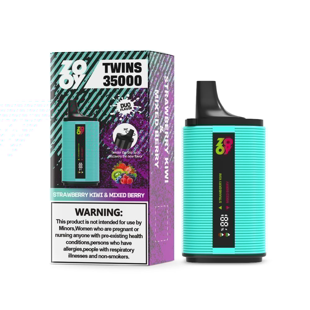 ZOOY TWINS 35000 35K Puffs Dual Flavors Disposable Vape with Digital Screen