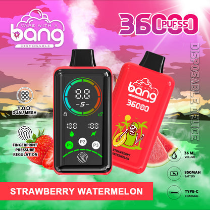 BANG 36K Puffs Smart Full Screen Turn Ice Wholesale Disposable Vape Puff 36k Prefilled Pod