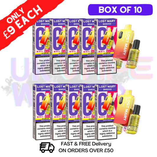 Triple Mango LOST MARY 6000PUFF 6K Box / Pack Of 10 Kit