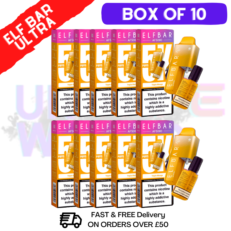 Triple Mango Elf Bar 5000 Puff 5K Bar BOX OF 10