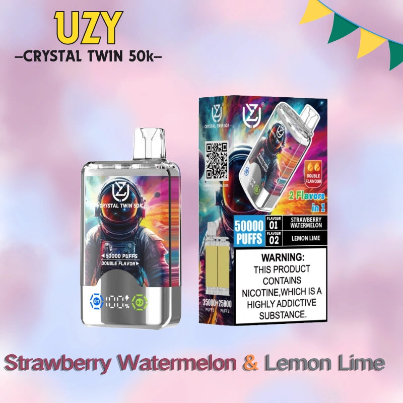 UZY Crystal Twin 50K Dual Flavors High Repurchase Rate Special Offer