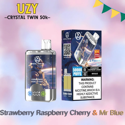 UZY Crystal Twin 50K Dual Flavors High Repurchase Rate Special Offer