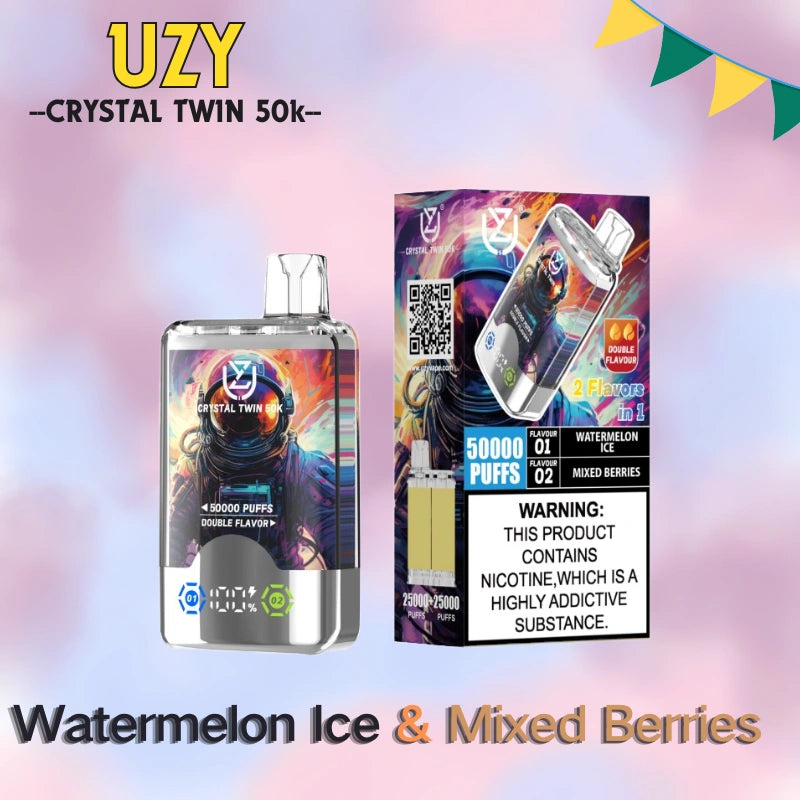 UZY Crystal Twin 50K Dual Flavors High Repurchase Rate Special Offer