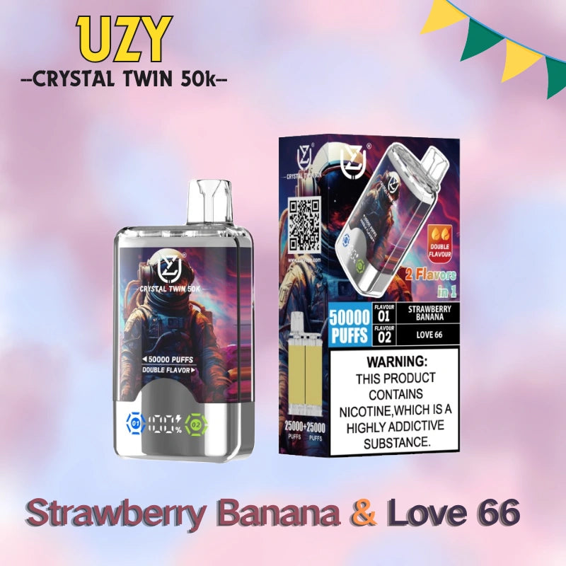 UZY Crystal Twin 50K Dual Flavors High Repurchase Rate Special Offer