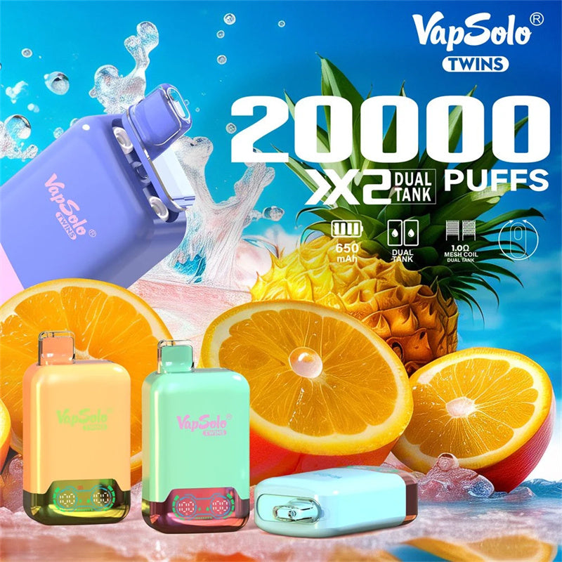 Fast Shipping Vapsolotwins 20K Puff Disposable Vape Bang E-Cigarette-Wholesaler Disposable Puffs EU Warehouse