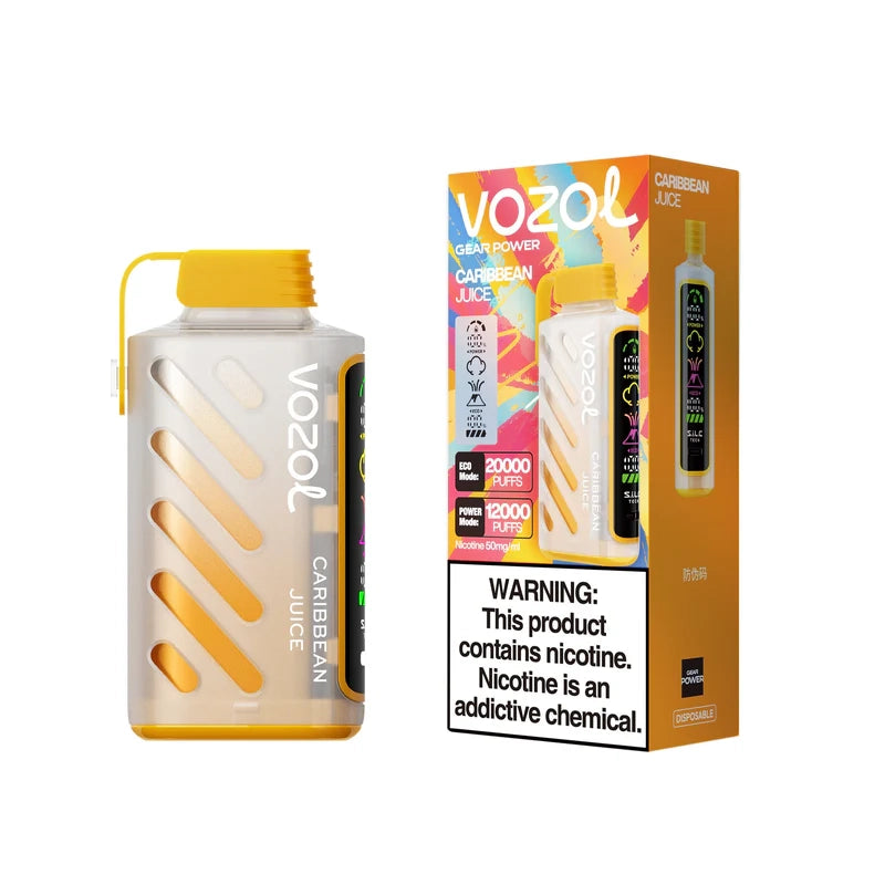 Vozol Gear Power 20000 Puffs Disposable Vape-650mAh Battery, 20ml E-liquid, Multiple Nicotine 10 Flavors