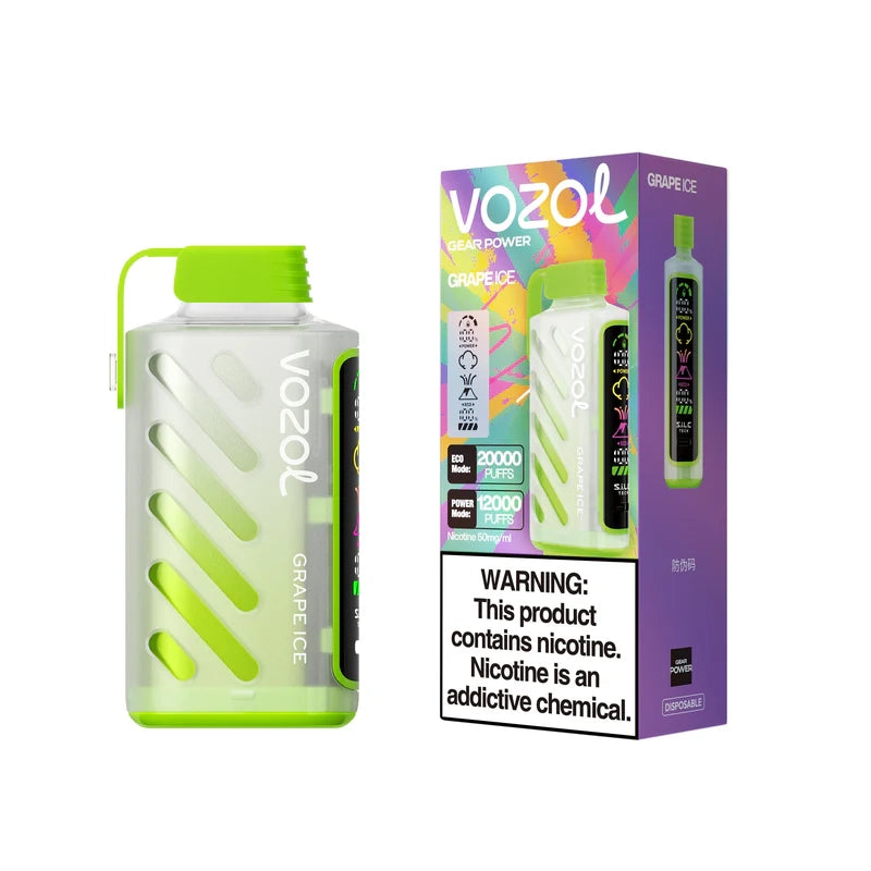 Vozol Gear Power 20000 Puffs Disposable Vape-650mAh Battery, 20ml E-liquid, Multiple Nicotine 10 Flavors