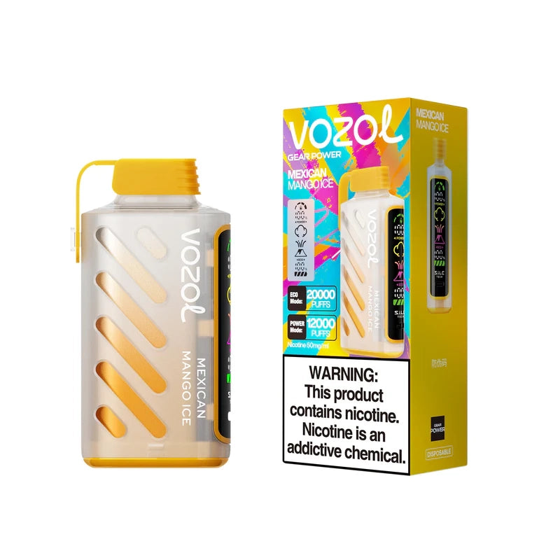 Vozol Gear Power 20000 Puffs Disposable Vape-650mAh Battery, 20ml E-liquid, Multiple Nicotine 10 Flavors