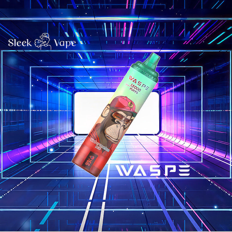 WASPE 15000 Puffs 0% 2% 3% 5% Nicotine LED Display Electronic Cigarette New Vape Pen
