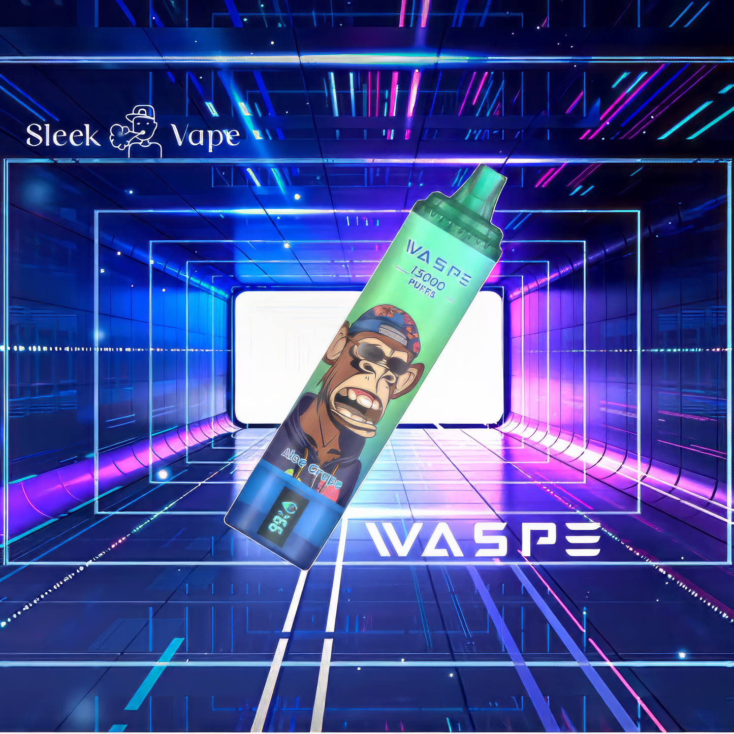 WASPE 15000 Puffs 0% 2% 3% 5% Nicotine LED Display Electronic Cigarette New Vape Pen