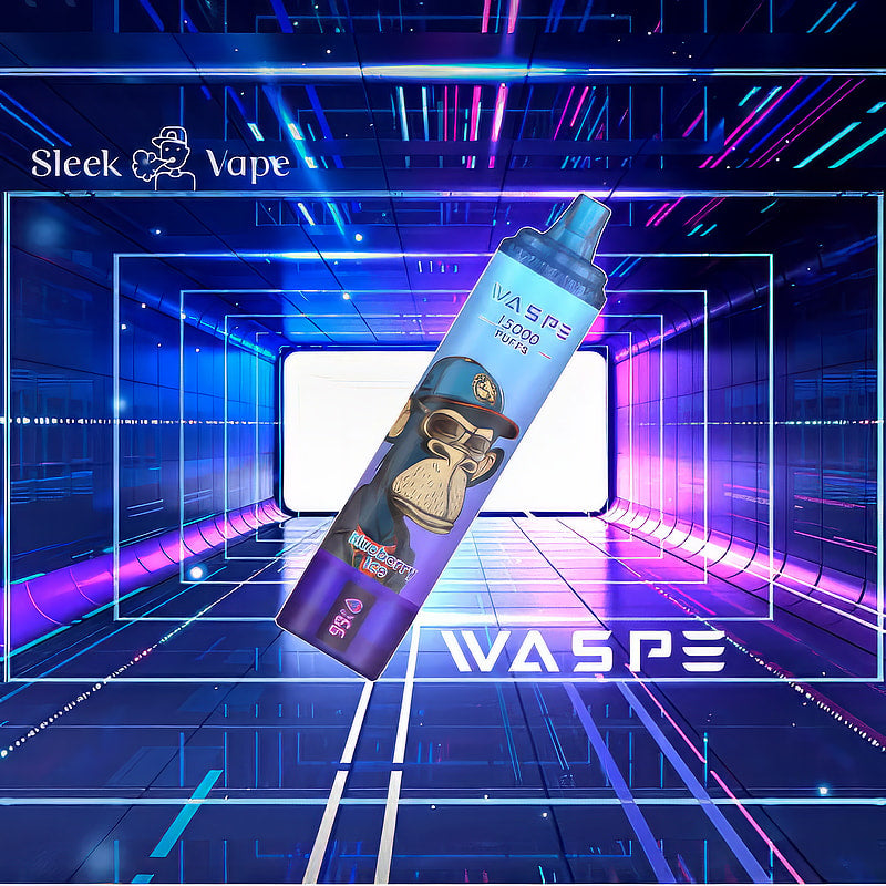 WASPE 15000 Puffs 0% 2% 3% 5% Nicotine LED Display Electronic Cigarette New Vape Pen