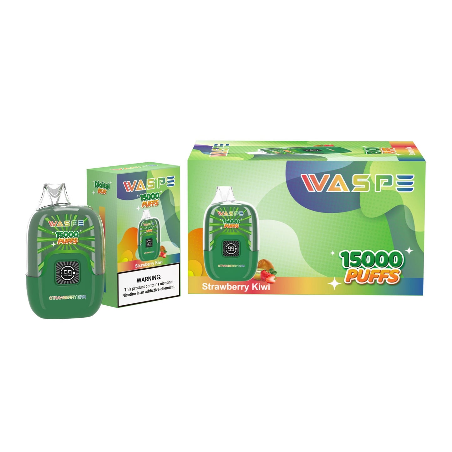 WASPE Digital Box 15000 Puffs Disposable Vape Popularity Cigarette Pod