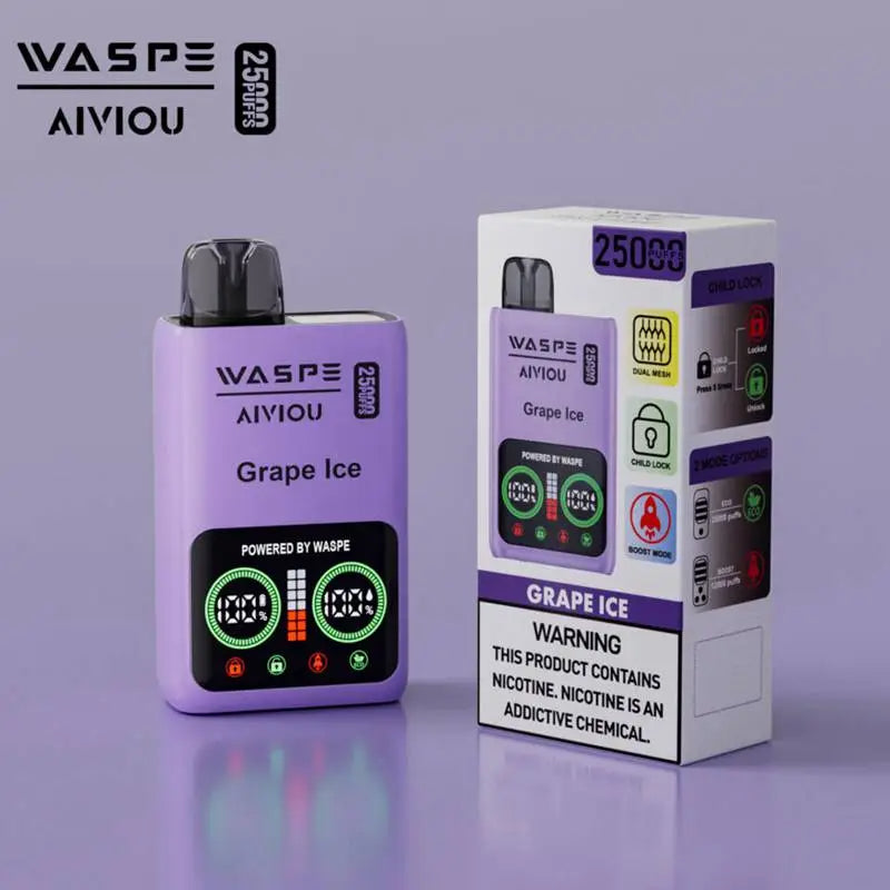 WASPE 25000 Puffs Disposable Vape Wholesale,	650 mAh ,25ML 10Flavors