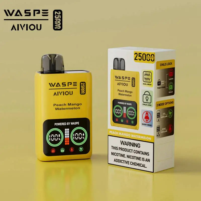 WASPE 25000 Puffs Disposable Vape Wholesale,	650 mAh ,25ML 10Flavors