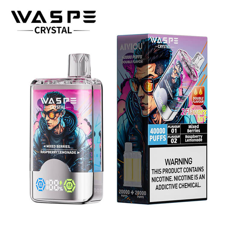 WASPE Crystal 40000 Dual Flavors Disposable Vape