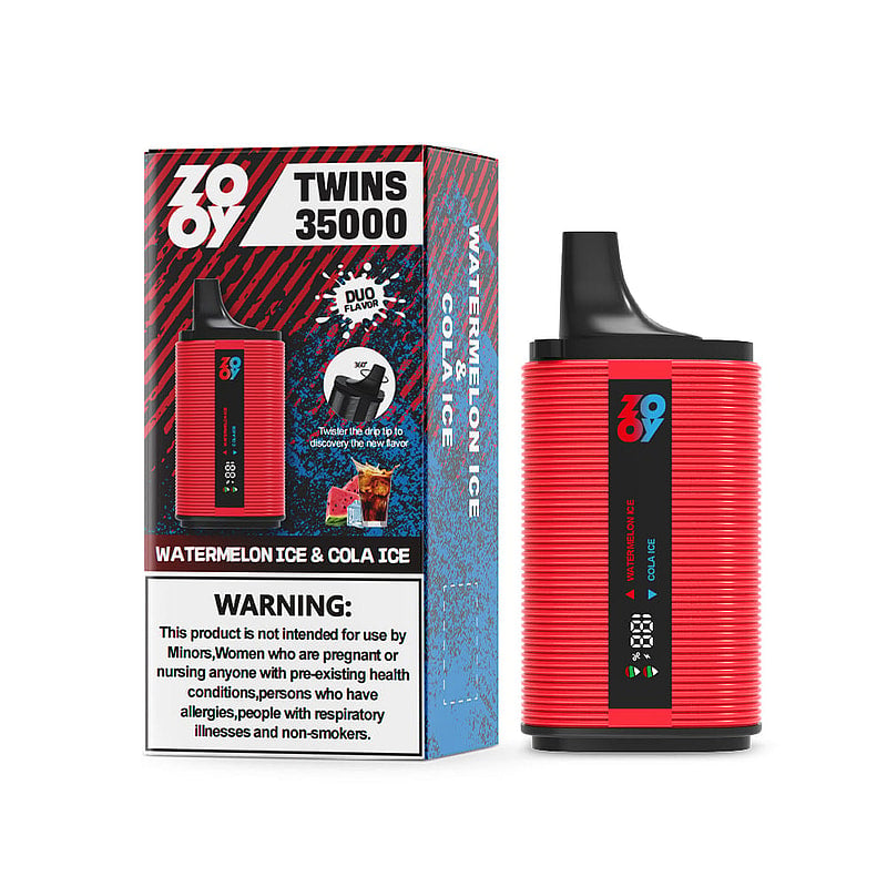 ZOOY TWINS 35000 35K Puffs Dual Flavors Disposable Vape with Digital Screen