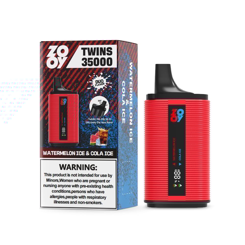 ZOOY TWINS 35000 35K Puffs Dual Flavors Disposable Vape with Digital Screen