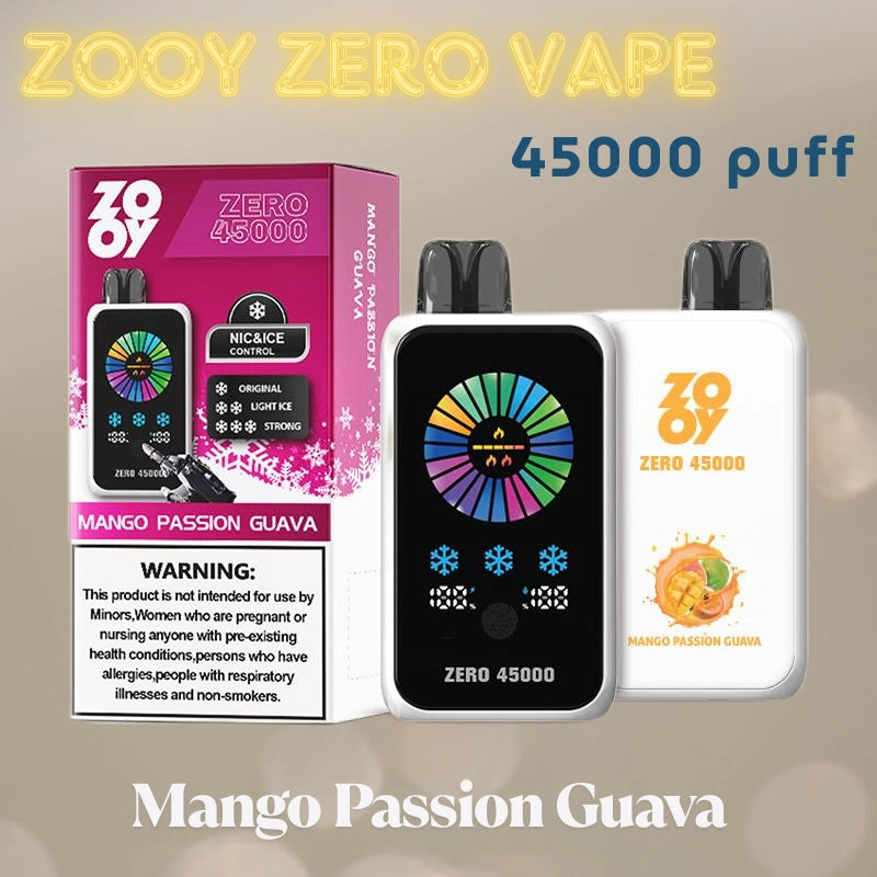 ZOOY ZERO 45000 PUFF Smart Display Bulk Sale Vape