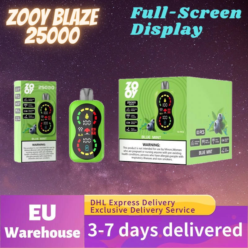 ZOOY Blaze 25K Puffs Double Screen Premium Quality Best Sale
