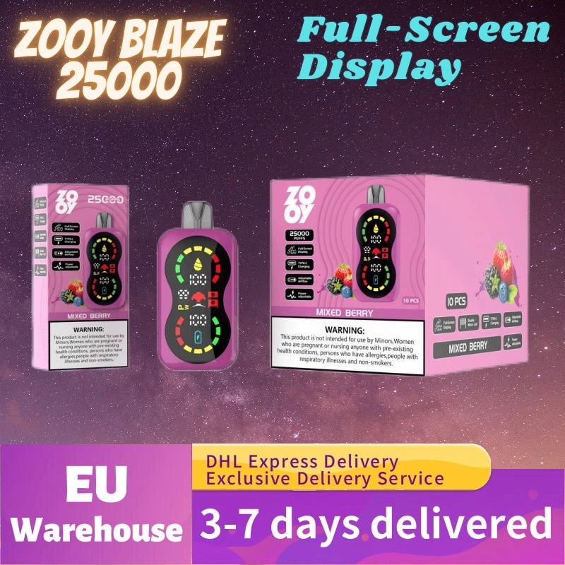 ZOOY Blaze 25K Puffs Double Screen Premium Quality Best Sale