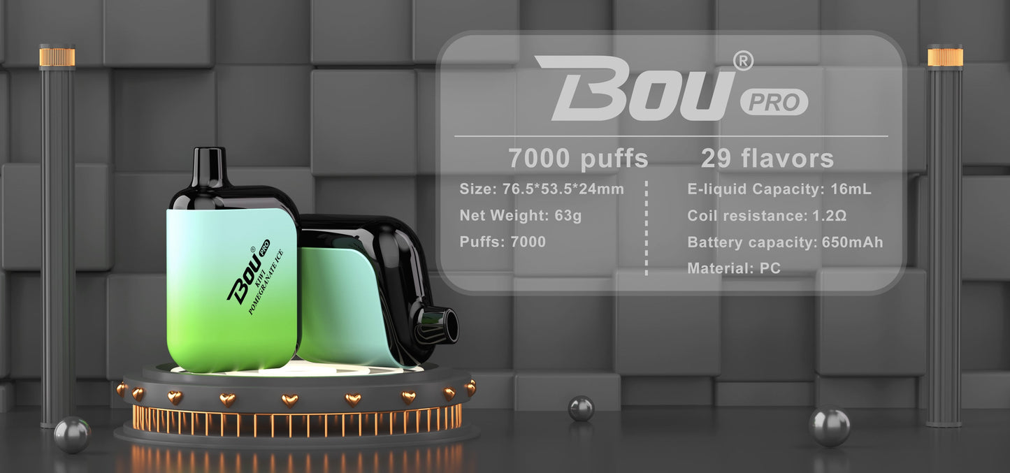 BOU PRO 7000 Puffs Disposable Vape Wholesale