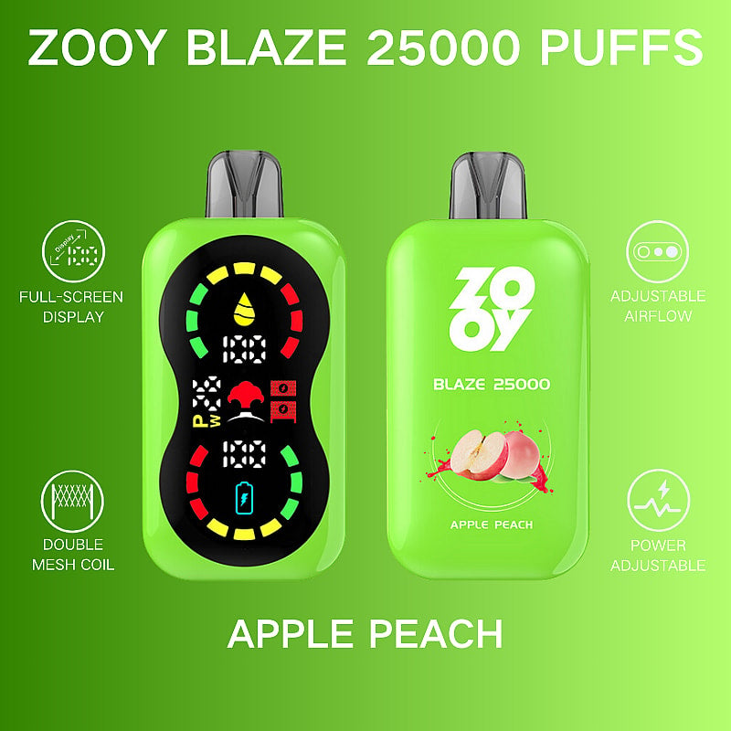 ZOOY BlAZE 25000 25K Puffs Airflow&Power Ajustable Disposable Vape