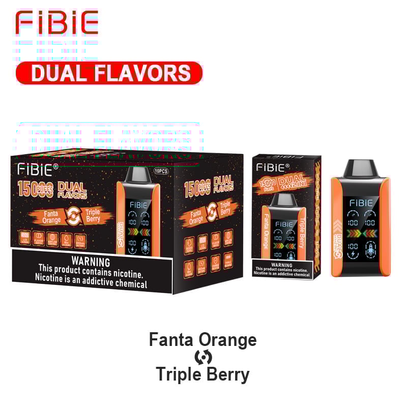 FIBIE 15000 Dual Flavors (Dual flavor switch Over 100,000 positive reviews)