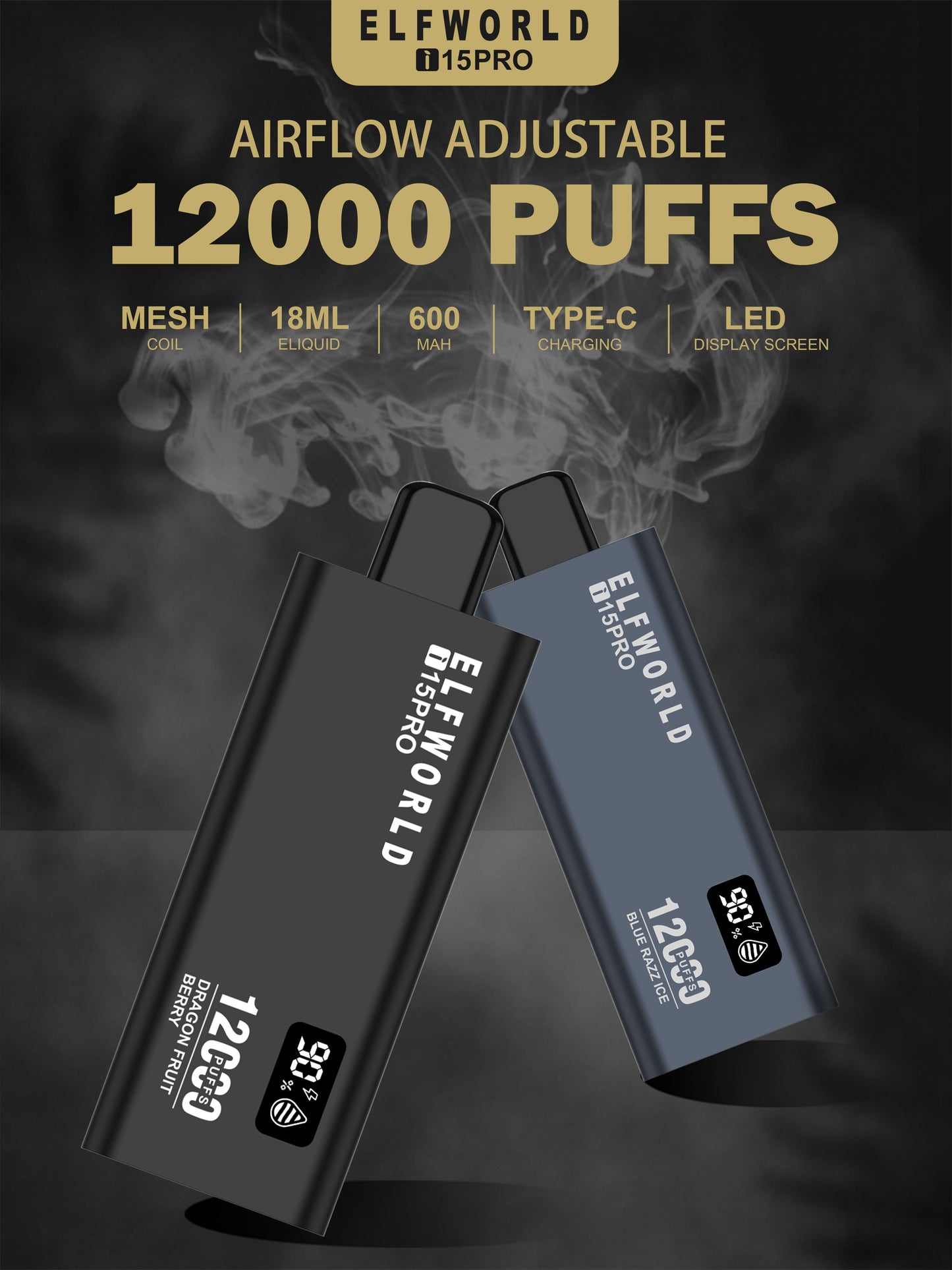 ELFWORLD i15 Pro 12000 Puffs Disposable Vape Wholesale