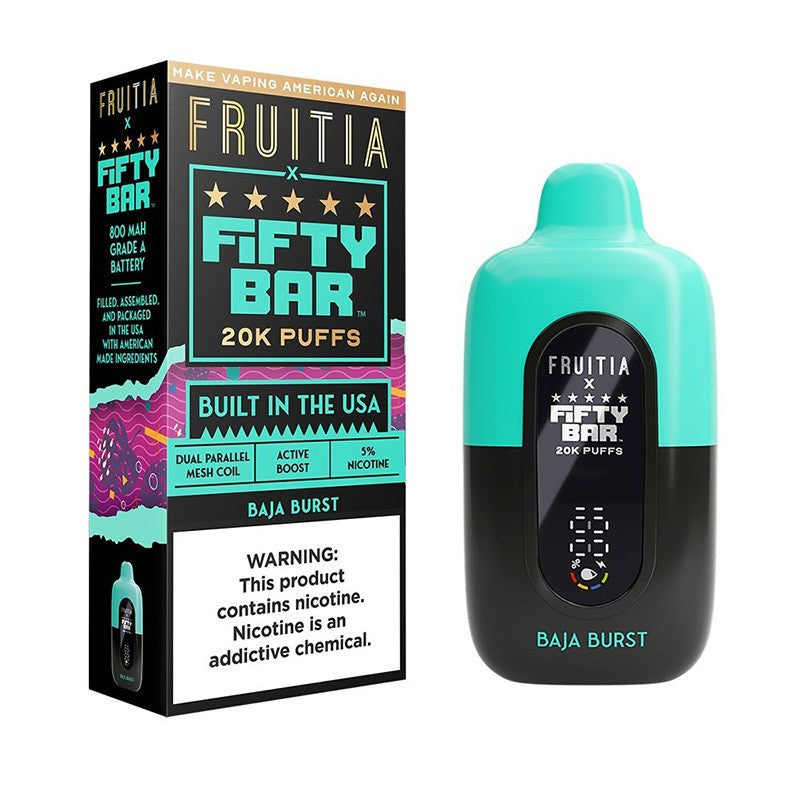Fruitia X Fifty Bar 20K Disposable Vape 18ml 5%