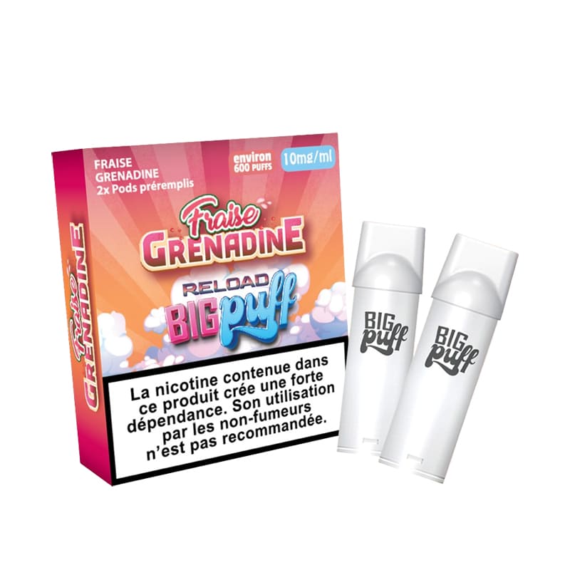 BIG PUFF Reload - Pack de 2 Cartouches 2 ml 600 Puffs
