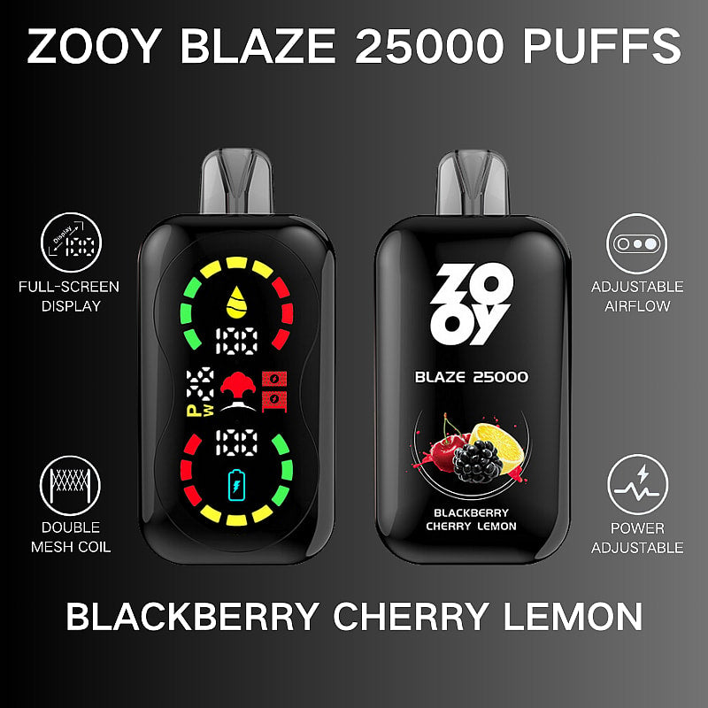 ZOOY BlAZE 25000 25K Puffs Airflow&Power Ajustable Disposable Vape