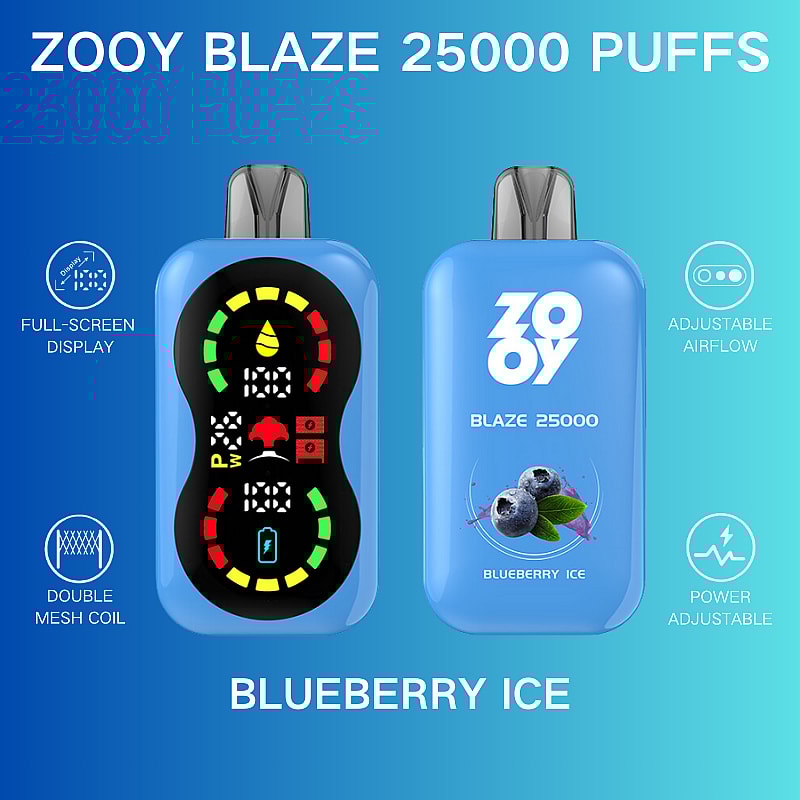 ZOOY BlAZE 25000 25K Puffs Airflow&Power Ajustable Disposable Vape