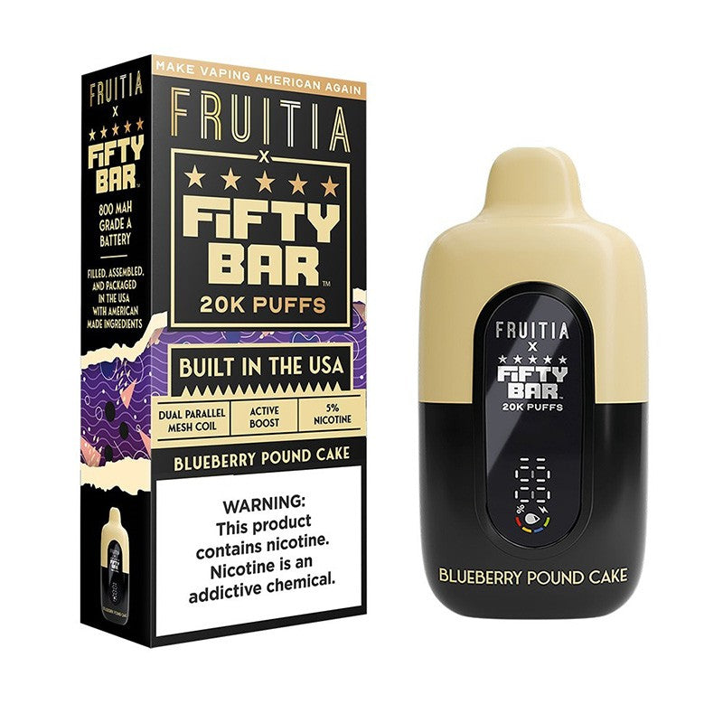 Fruitia X Fifty Bar 20K Disposable Vape 18ml 5%