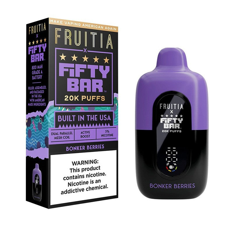 Fruitia X Fifty Bar 20K Disposable Vape 18ml 5%