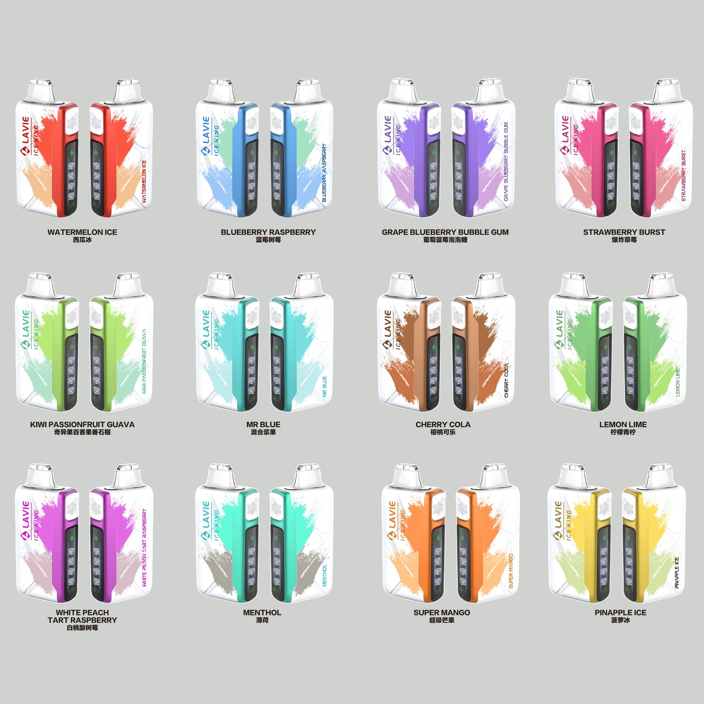 LAVIE ICE KING 50000 Puffs 5-Level Coolness and Power Adjustment Disposable Vape Wholesale