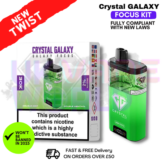 Double Mint Crystal Galaxy 30K Puff Kit