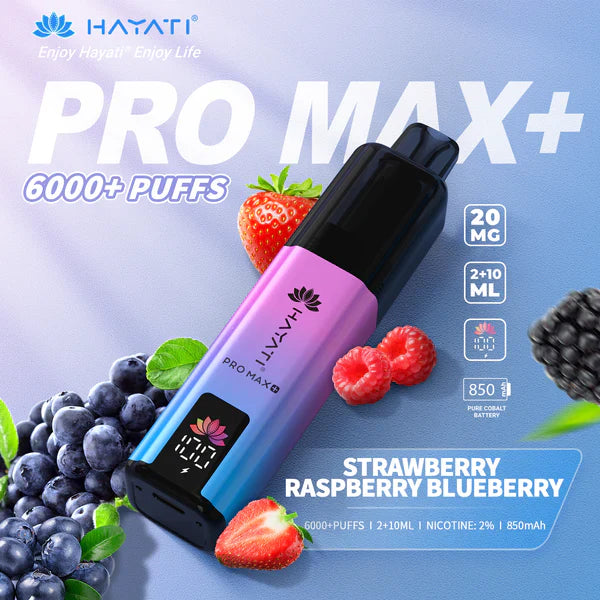 Hayati Pro Max+ 6000 Puffs Disposable Vape