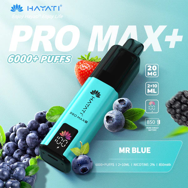 Hayati Pro Max+ 6000 Puffs Disposable Vape (Box of 10)