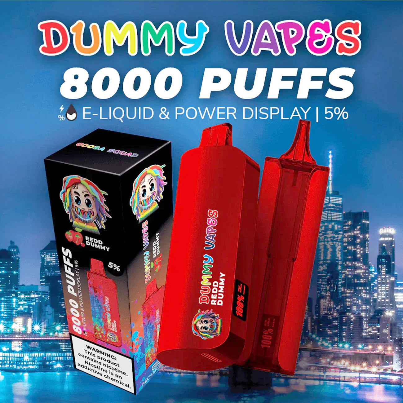 Dummy Vapes 8000 Puffs Disposable Vape