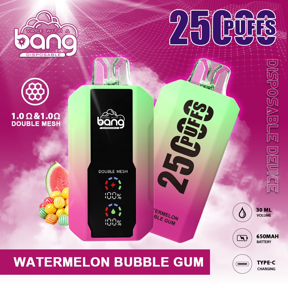 Bang 25K Puffs Smart Full Screen Turn Ice Wholesale Disposable Vape Puff 25k Prefilled Pod