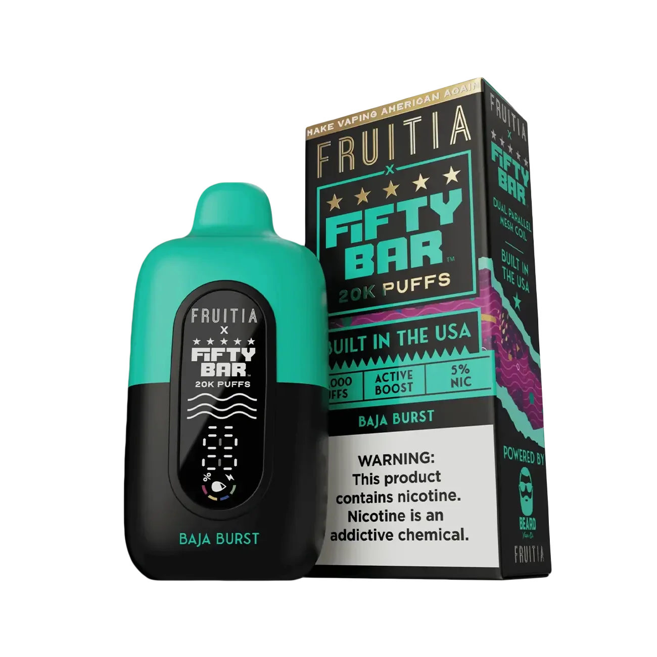 Fifty Bar X Fruitia 20K Disposable Vape