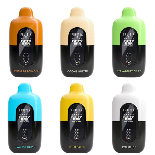 Fruitia X Fifty Bar 20K Disposable Vape 18ml 5%