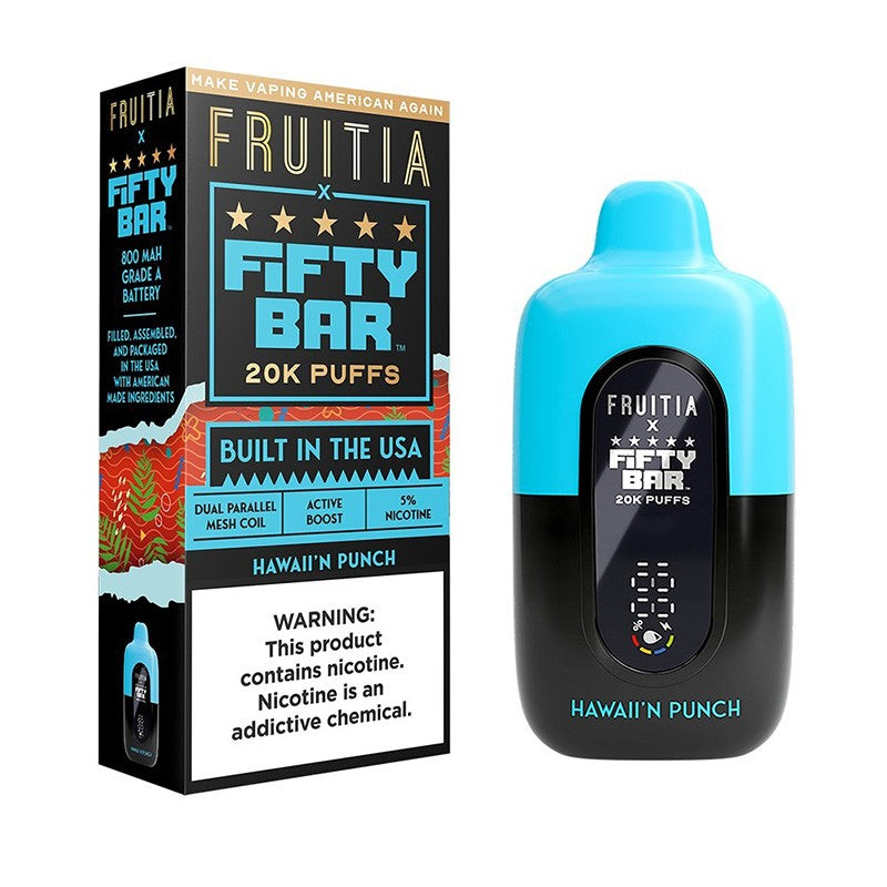 Fruitia X Fifty Bar 20K Disposable Vape 18ml 5%
