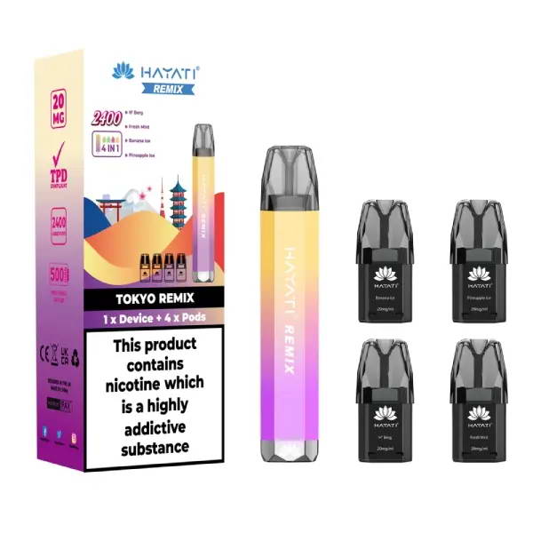 Hayati Remix 4 in 1 2400 Pod Vape Kit