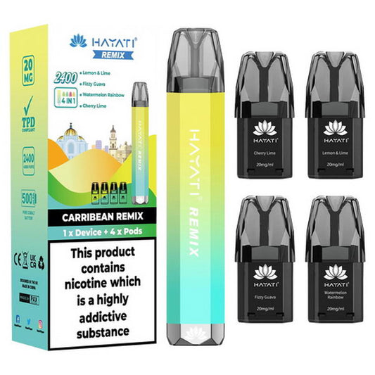 Hayati Remix 4 in 1 2400 Pod Vape Kit