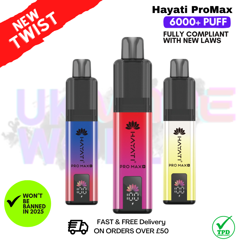 Hayati Pro Max+ 6000 Puff Prefilled Pod Kit