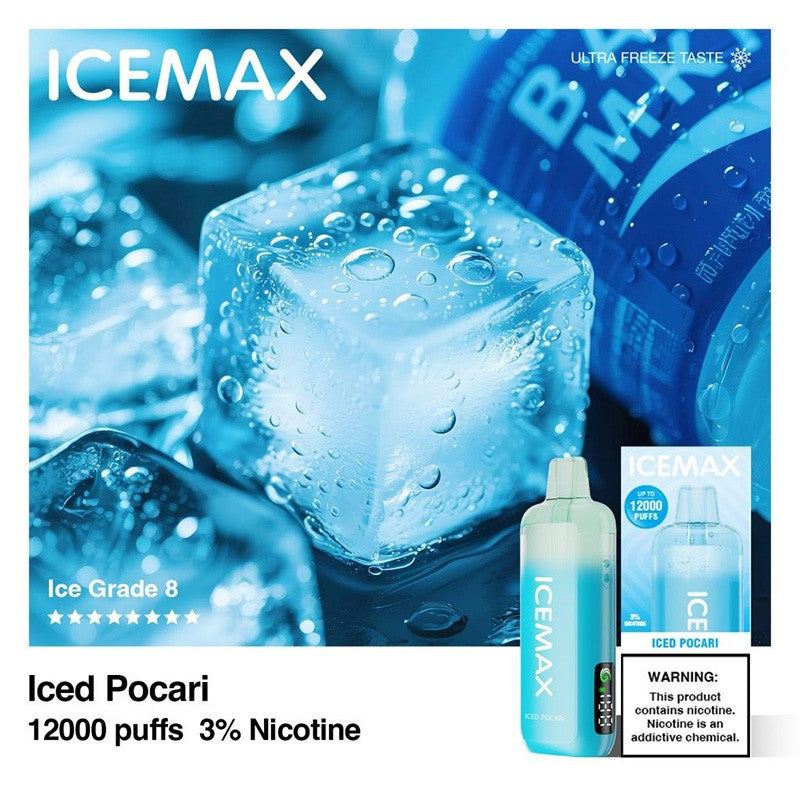 Icemax 12K Disposable Vape 10ml 3%