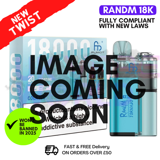 Blue Razz Lemonade RandM Tornado 18K 18000 Puff Vape Kit