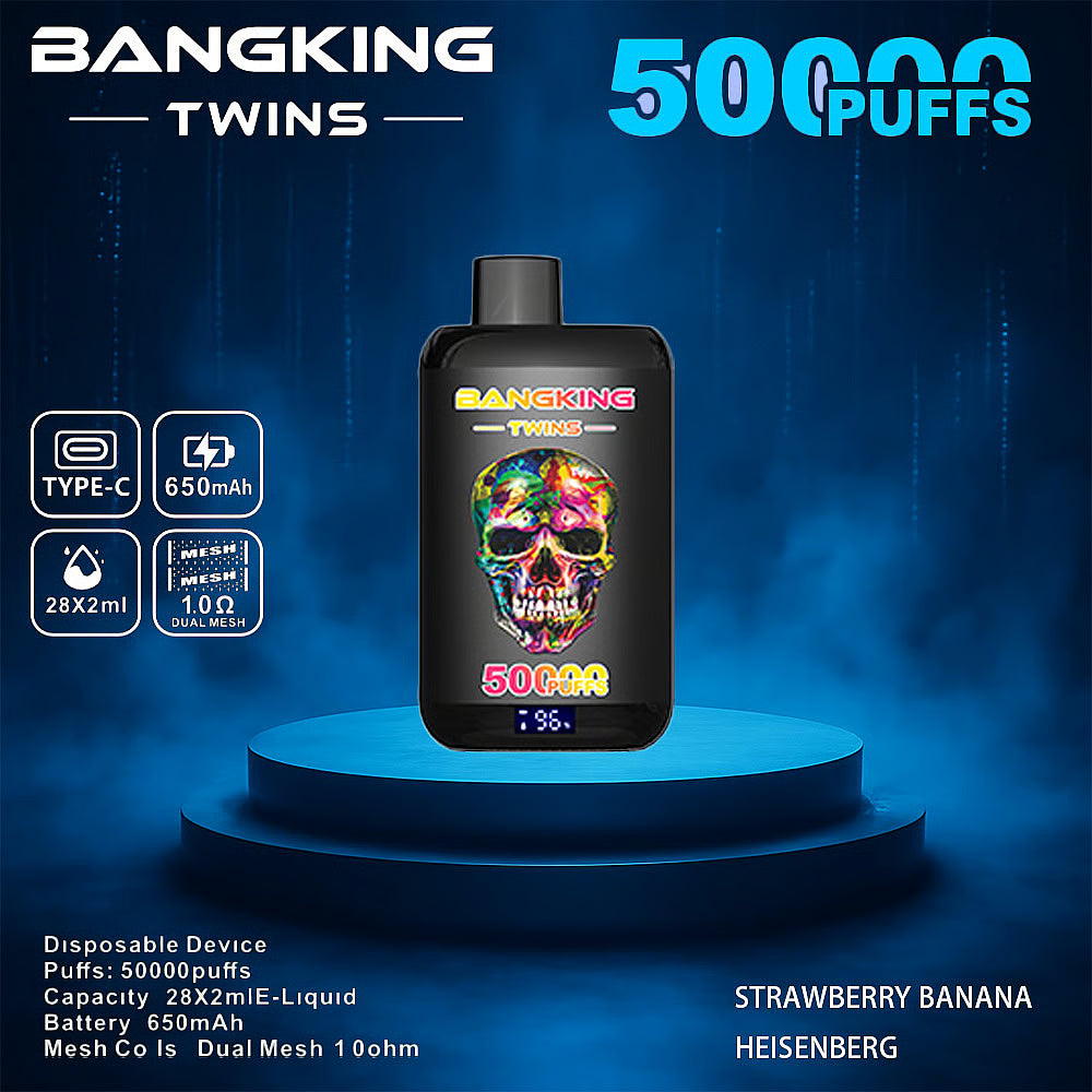 Bang King Twins 50000 Puffs 50k Double Flavor Disposable Vape